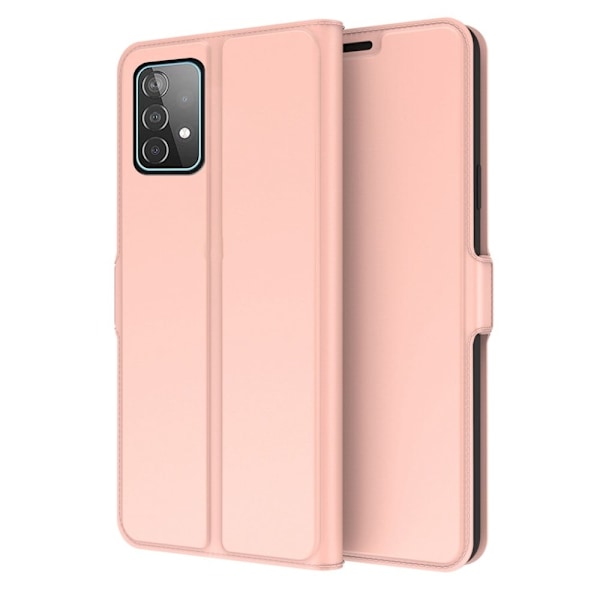Smidigt och tunt PU-läder Samsung Galaxy A72 5G fodral - Rosa Rosa