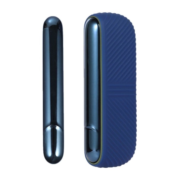 IQOS ILUMA silicone cover + side cover - Dark Blue / Electroplat Blå