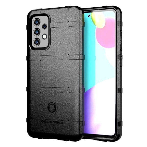 Rugged Shield Samsung Galaxy A52 5G kotelot - Musta Black
