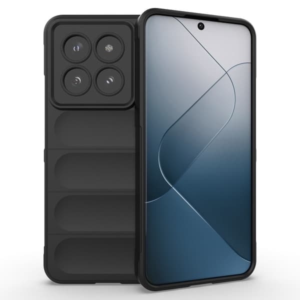 Mjukt greppformat skal för Xiaomi 14 Pro - Svart Svart