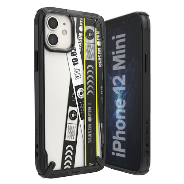 Ringke FUSION X DESIGN - iPhone 12 mini - Billetbånd Black