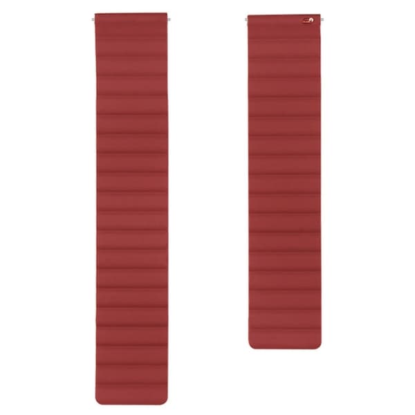 20mm Universal kaksivärinen silikoninen kellonhihna - Punainen Red
