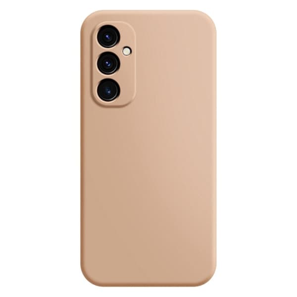 Mikrofiberfodrat Samsung Galaxy A55 skal i mjukt gummi - Orange Orange