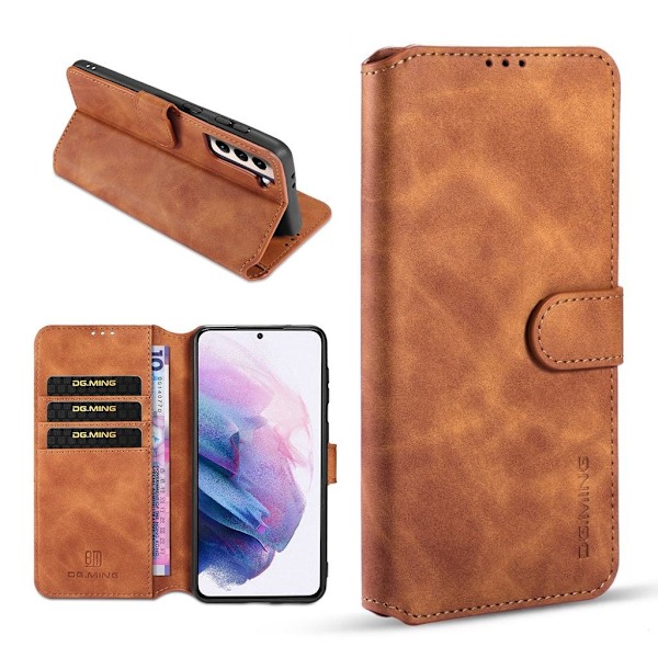 DG.MING Samsung Galaxy S21 retro etui - Brun Brown