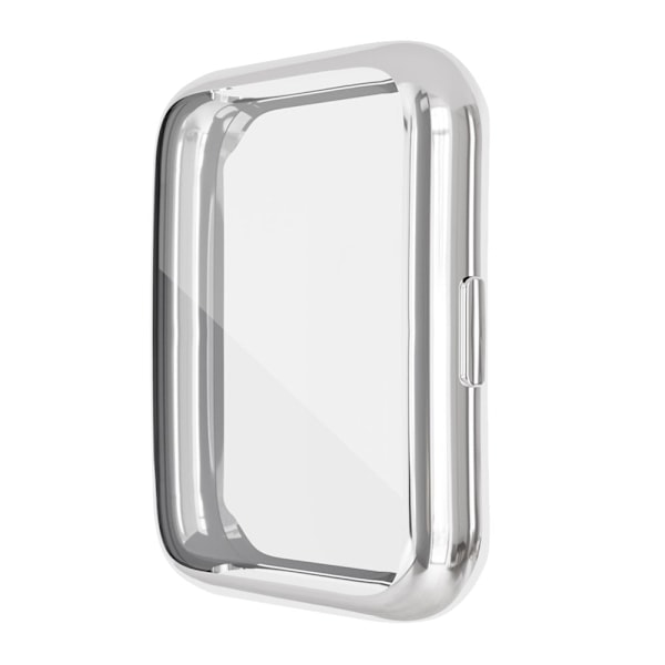 Huawei Watch Fit 2 electroplated cover with screen protector - Silver Silvergrå