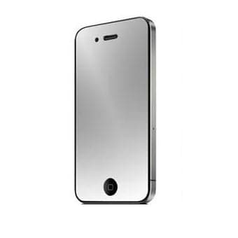 iPhone 4 skærmbeskytter med spejl Silver grey