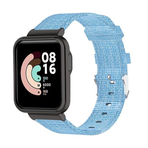 Xiaomi Mi Watch Lite / Redmi Watch klockarmband i nylon canvas - Blå Blå