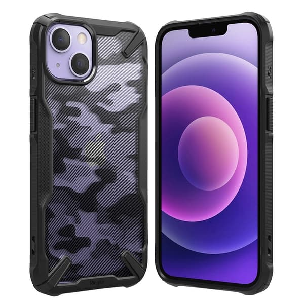 RINGKE FUSION X DESIGN - iPhone 13 mini - Camo Svart Black