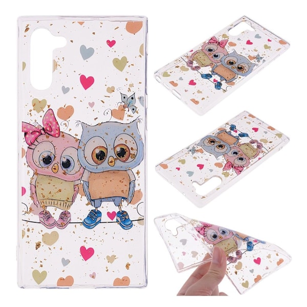 Deco Samsung Galaxy Note 10 deksel - To ugler Multicolor