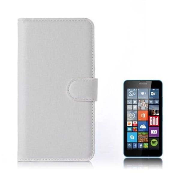 Moen Microsoft Lumia 640 Læder Etui med Kortholder - Hvid White