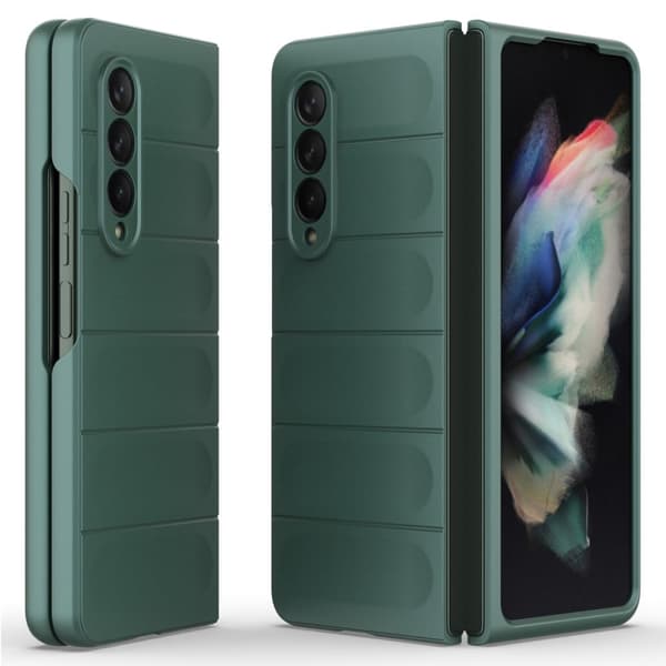 Blødt grebsformet Samsung Galaxy Z Fold3 5G cover - Grøn Green