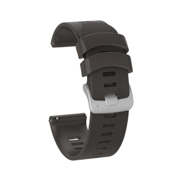 Garmin Forerunner 245 simple silicone watch band - Grey Silvergrå