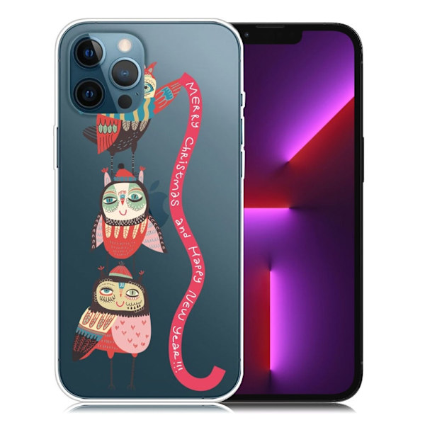 Juleveske til iPhone 13 Pro - Ugler Multicolor