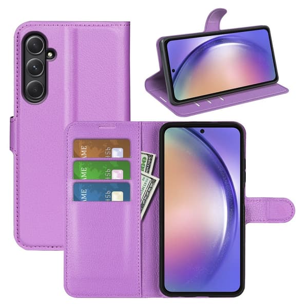 Classic Samsung Galaxy A55 flip etui - Lilla Purple