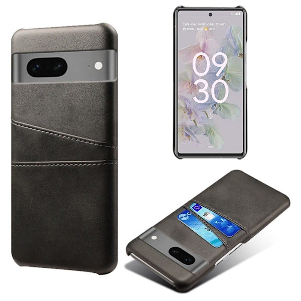 Dual Card Etui Google Pixel 7a - Sort Black