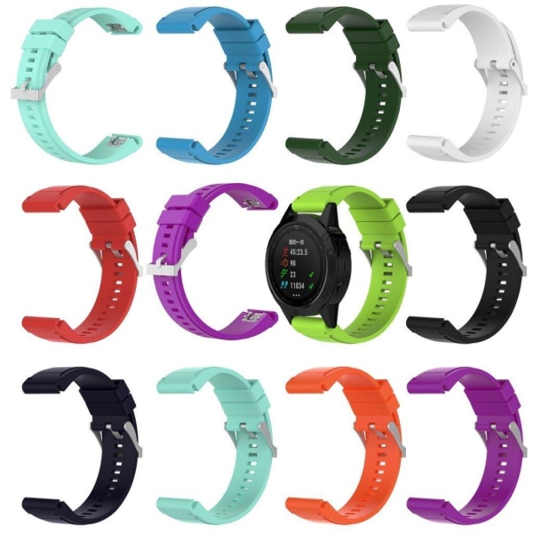 Garmin Fenix 5X Urrem i bløde silikone - Hvid White
