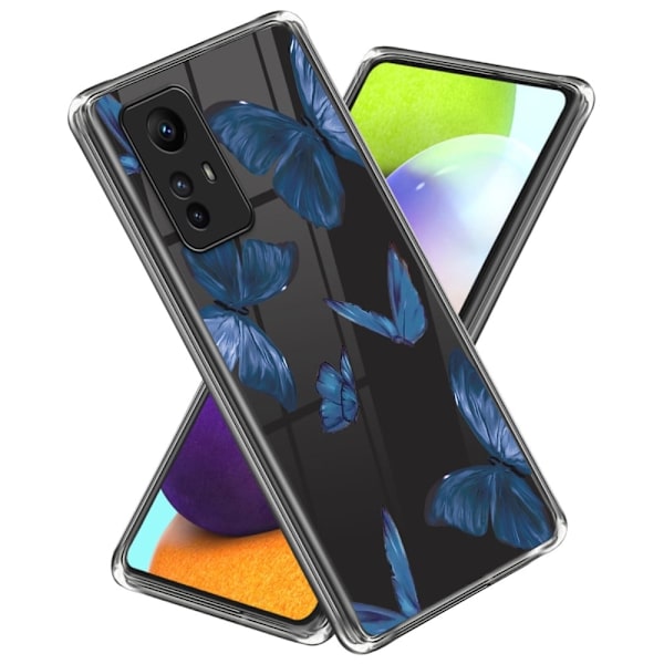 Deco Xiaomi Redmi Note 12S deksel - Blå Sommerfugler Blue