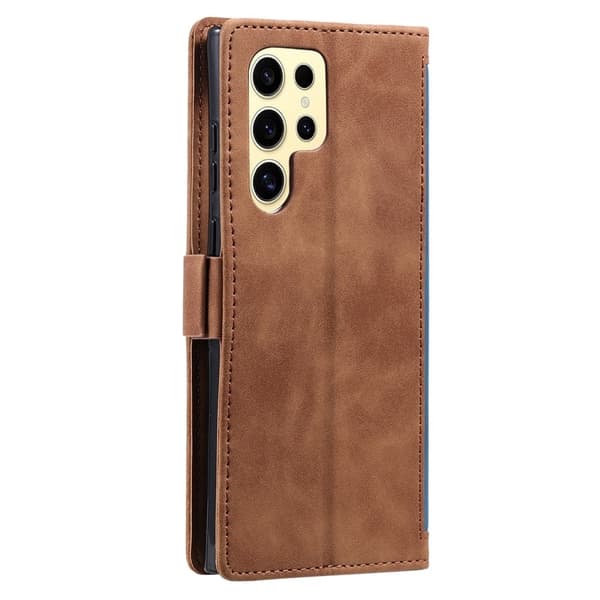 Suburbian läder Samsung Galaxy S25 Ultra fodral - Blå Blå