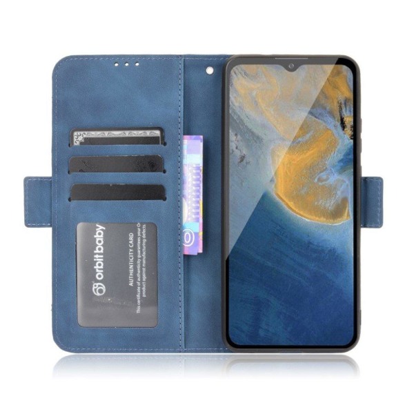Modernt ZTE Blade A51 fodral med plånbok - Blå Blå