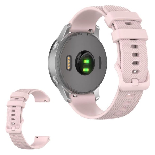 Silikoninen kellohihna Garmin ja Samsung kellolle - Pinkki Pink