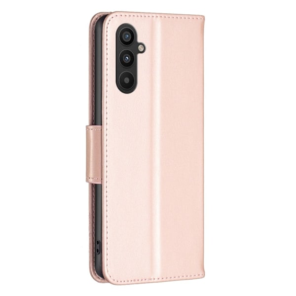 Butterfly läder Samsung Galaxy A34 5G fodral - Rosa Rosa