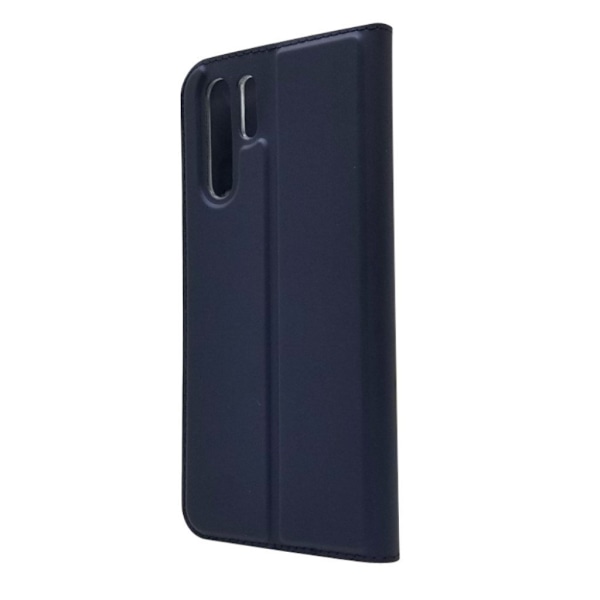 Huawei P30 Pro plånboksfodral i läder med magnetstängning - blå Blå
