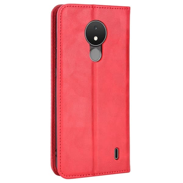 Bofink Vintage Nokia C21 lærveske - Rød Red