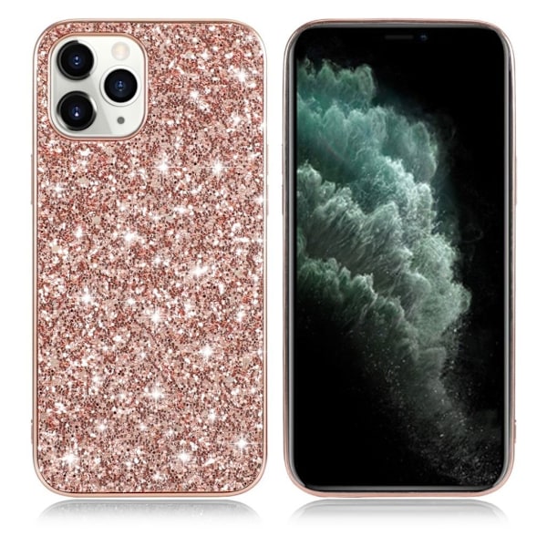 Glitter iPhone 12 Pro / iPhone 12 skal - Rosa Rosa