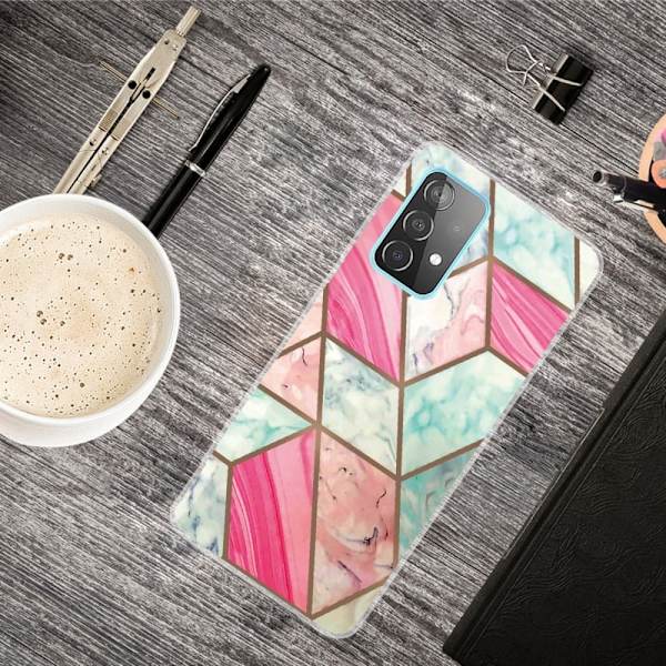 Marble Samsung Galaxy A33 5G Etui - Farverig Marmor Tile Multicolor