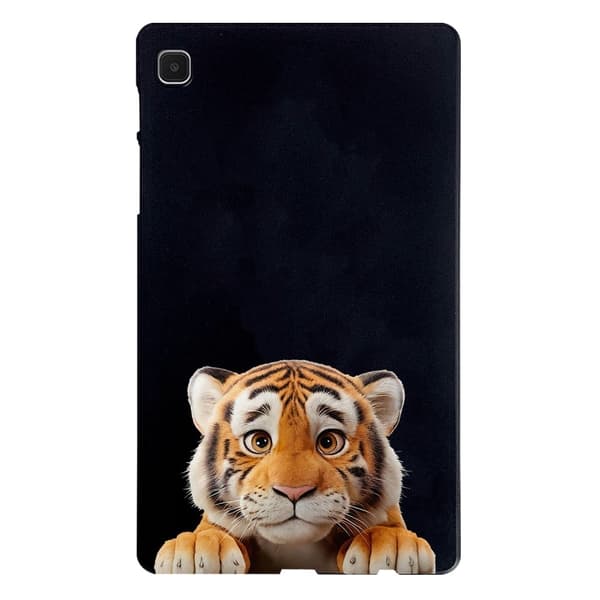 Samsung Galaxy Tab A7 Lite 8.7-inch Case Pattern Printing Slim Flexible Tablet Protective Cover - Little Tiger Brown