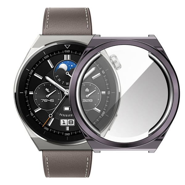 Huawei Watch GT 3 Pro 43mm simple cover - Grey Silvergrå