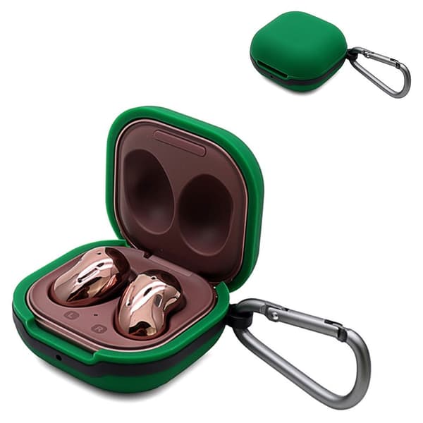Samsung Buds Live silikonikotelo soljella - Vihreä Green