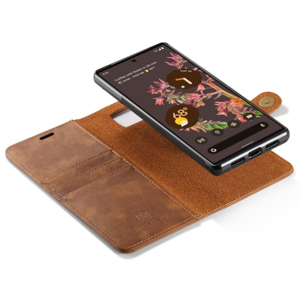 DG.Ming Google Pixel 6 2-in-1 Pung Etui - Brun Brown