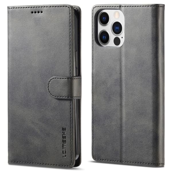 LC.IMEEKE iPhone 15 Pro Flippetui - Svart Black
