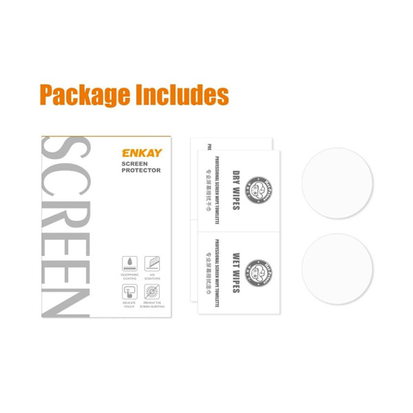 2Pcs HAT-PRINCE Huawei Watch GT 3 SE skærmbeskytter af hærdet glas Transparent