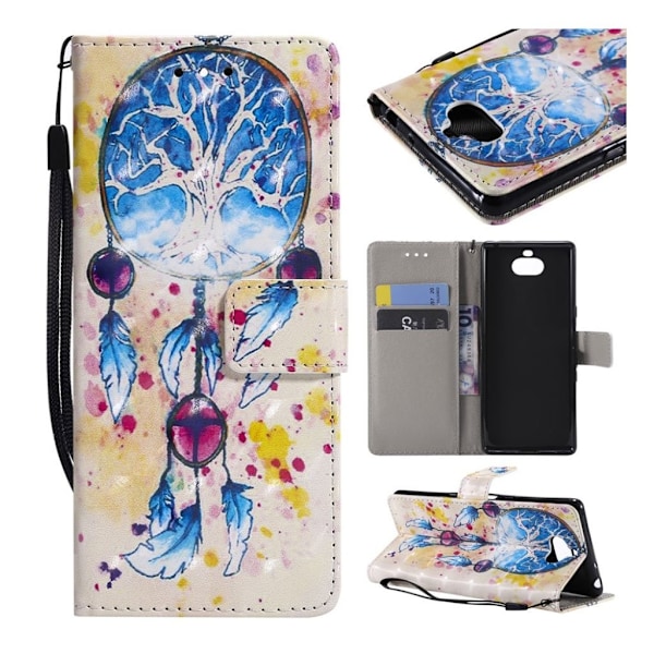 Sony Xperia 10 -kotelo nahasta - Unelma Sieppari Multicolor