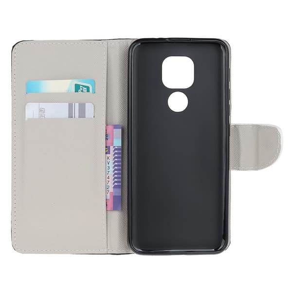 Wonderland Motorola Moto E7 Flippetui - Quote Keep Calm og Sparkle Pink