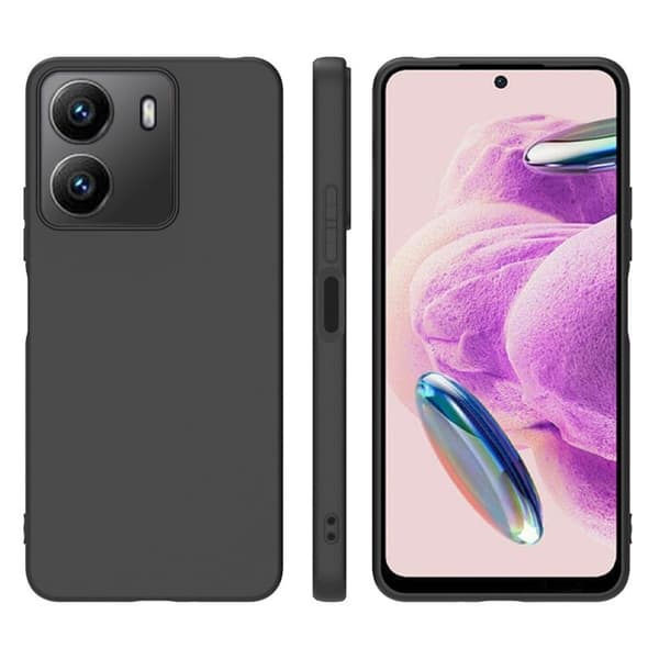 Mykt og matt deksel for Xiaomi Redmi 13C Black
