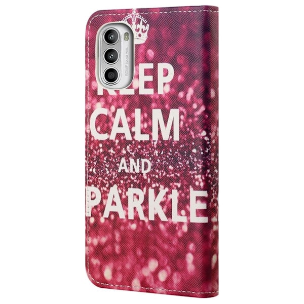 Wonderland Motorola Moto G52 flip etui - Krone Red