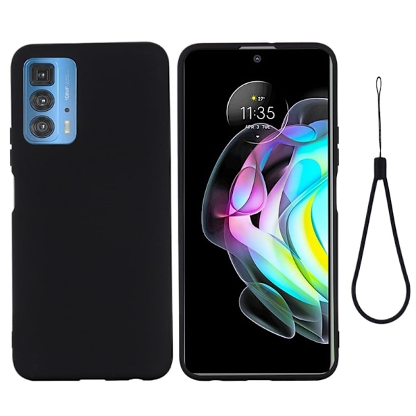 Matta nestesilikoninen kuori Motorola Edge 20 Pro - Musta Black
