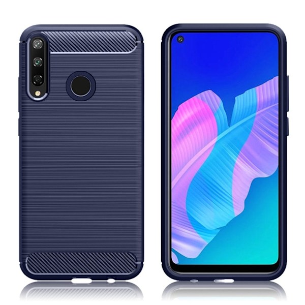 Carbon Flex Huawei P40 Lite E deksel - Blå Blue