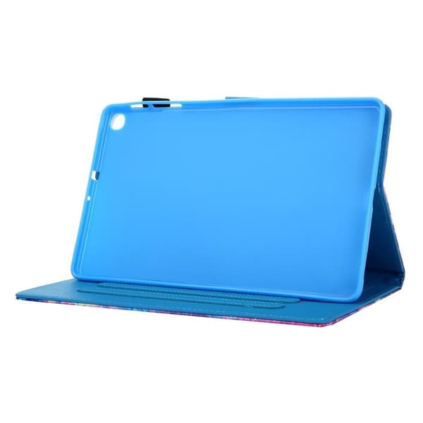 Samsung Galaxy Tab A 10.1 (2019) Mønster Læretui - Blå Sommerfugl Blue