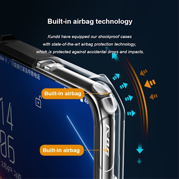 Iskunkestävä hybridikotelo Asus ROG Phone 5s / Asus ROG Phone 5 - Musta Black
