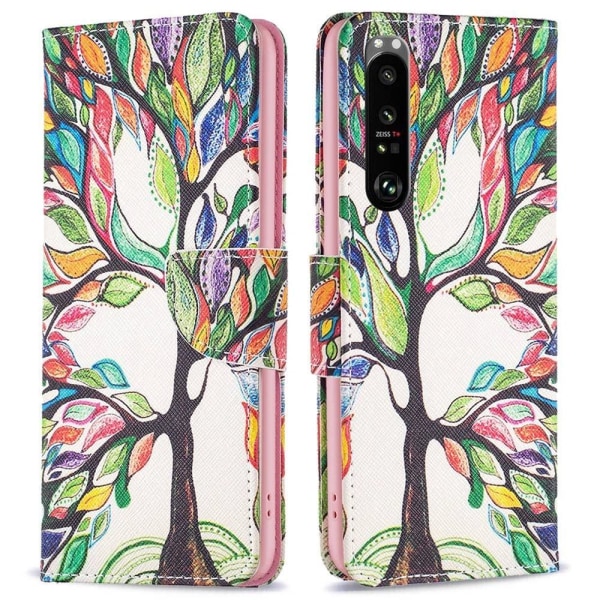 Wonderland Sony Xperia 1 III flip case - Life Tree Multicolor