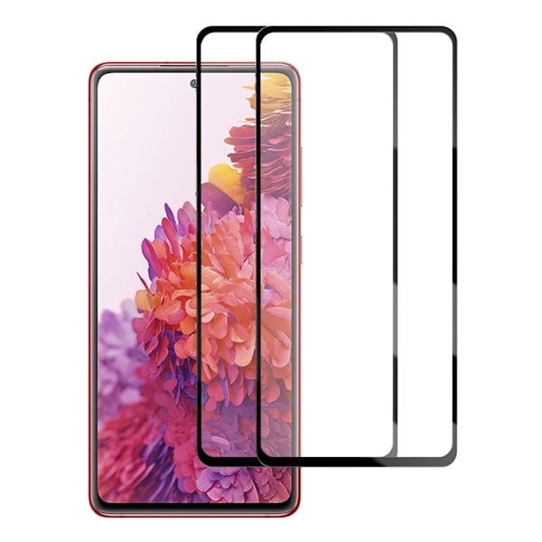 2 stk AMORUS ekstra stærk glasskærmbeskytter til Samsung Galaxy S20 FE 2022 / S20 FE 5G Transparent