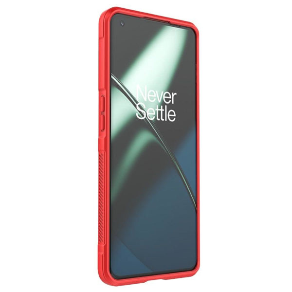 Blødt grebsformet cover til OnePlus 11 - Rød Red