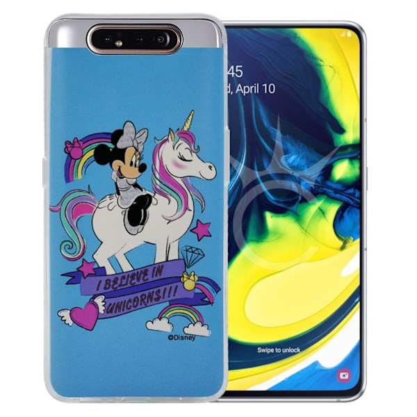 Minnie Mouse #34 Disney-skydd för Samsung Galaxy A80 - Blå Blå