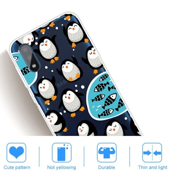 Deco Samsung Galaxy A01 kuoret - Pingviini Multicolor