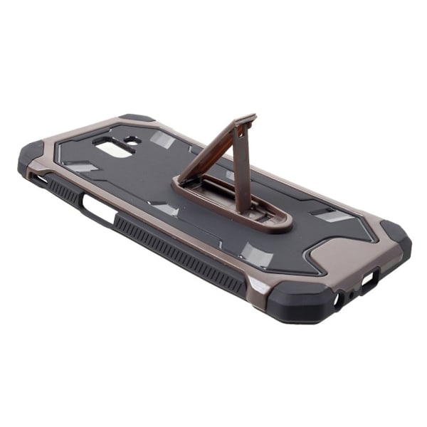 Samsung Galaxy J6 Plus (2018) robust kombo fodral - Kaffe Brun