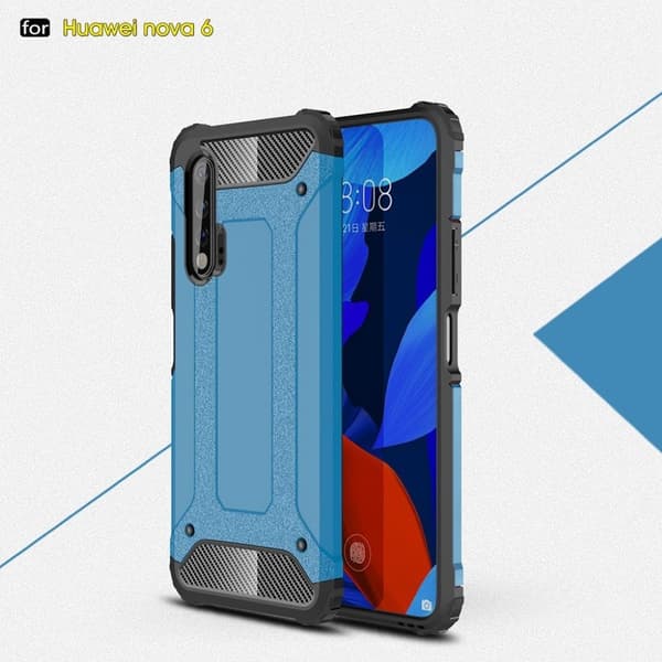 Armour Guard cover - Huawei Nova 6 – Babyblå Blue